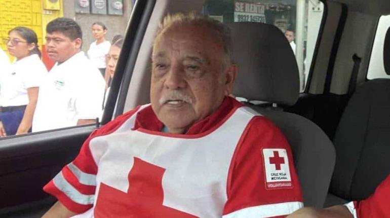 Muere Rosendo Antonio Martell Macías, socorrista de la Cruz Roja en Tabasco por más de 50 años