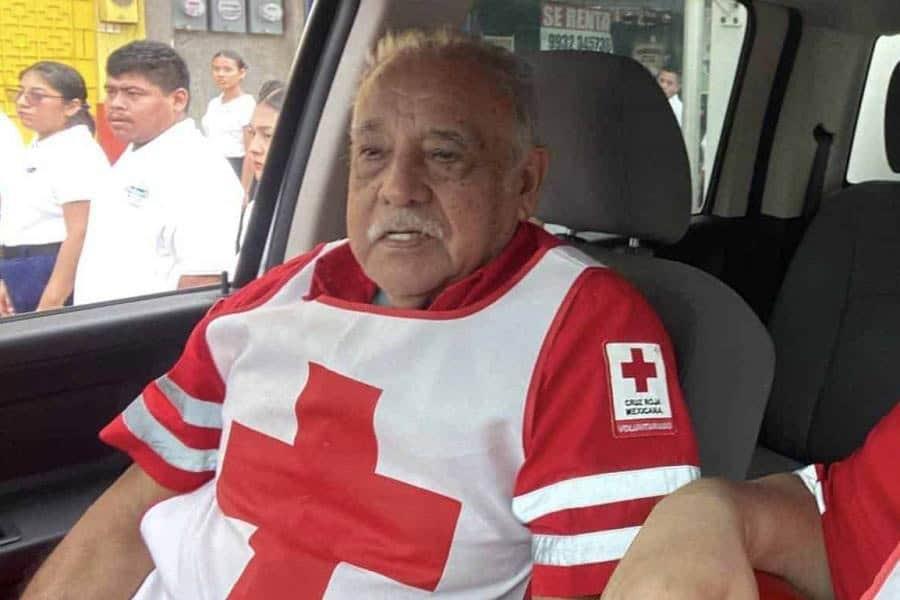 Muere Rosendo Antonio Martell Macías, socorrista de la Cruz Roja en Tabasco por más de 50 años