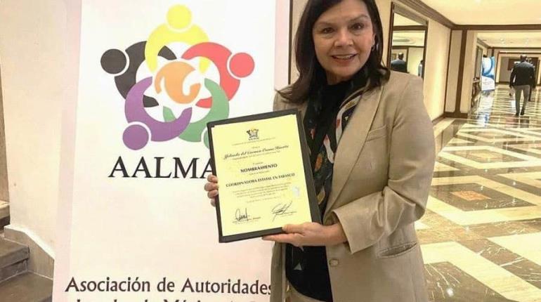 Nombran a Osuna coordinadora en Tabasco de la Asociación de Autoridades Locales en México