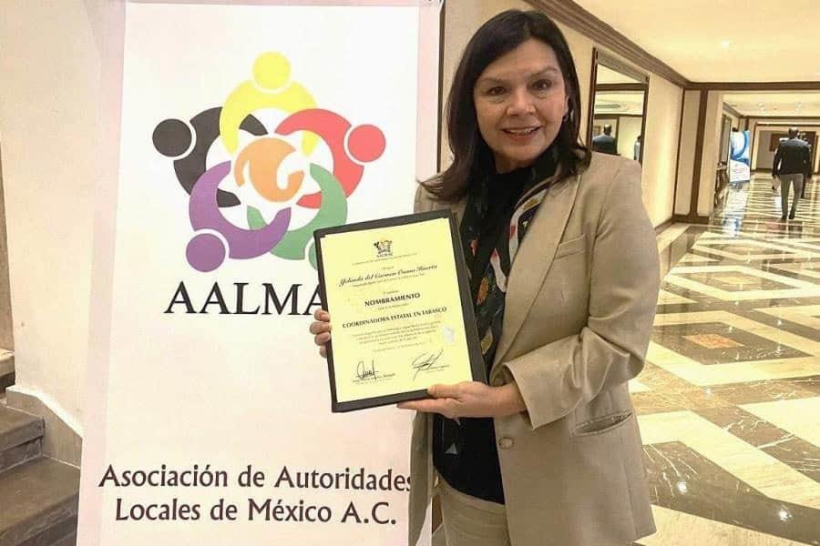 Nombran a Osuna coordinadora en Tabasco de la Asociación de Autoridades Locales en México