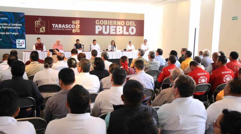 Instalan en Tabasco Comisión Estatal de Prevención y Combate de Incendios Forestales