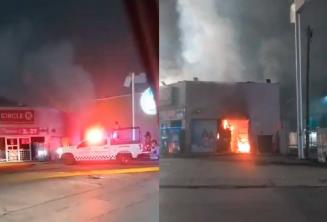 Se incendia tienda Circle K en Tamulté, Centro