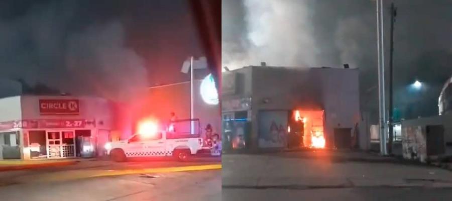 Se incendia tienda Circle K en Tamulté, Centro