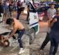 ¡Convierten zona del mercado en ring! Hombres protagonizan pelea en parada de combis