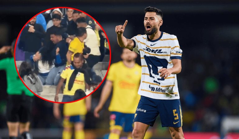 Detienen a 8 aficionados por causar disturbios en el Pumas vs América