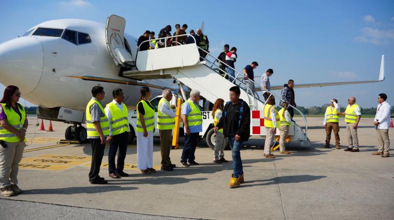 Nuevo vuelo con repatriados de EE. UU. llegará a Tabasco este jueves