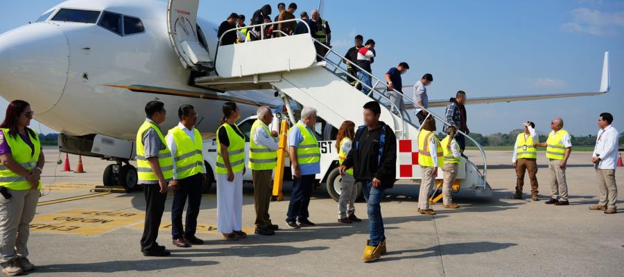 Nuevo vuelo con repatriados de EE. UU. llegará a Tabasco este jueves