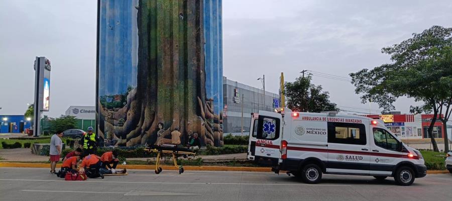 Atropellan a persona en situación de calle en Paseo Usumacinta