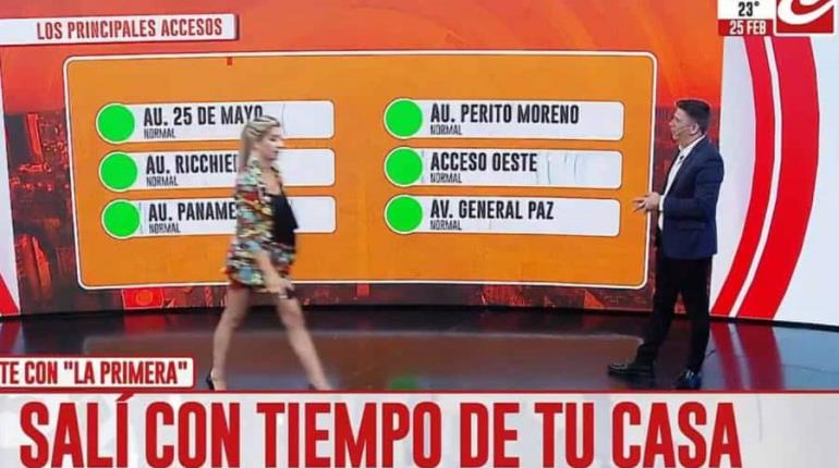 Conductora de TV argentina se enoja y abandona programa por error de la producción