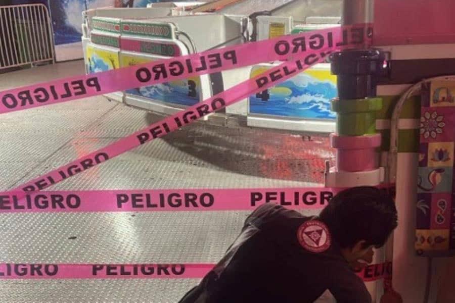 Menor de 13 años cae de juego mecánico en Cozumel, Quintana Roo