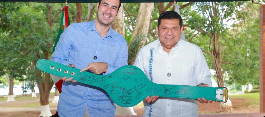 Participará Tabasco en clase nacional de boxeo y firma "Cinturón por la Paz"