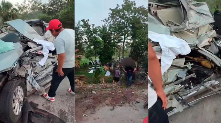 Muere automovilista tras accidente en la Villahermosa- Escárcega