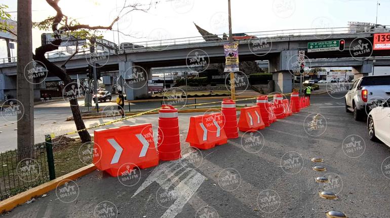 Emite Centro alerta vial por reparación de fuga frente al tanque elevado de Usumacinta