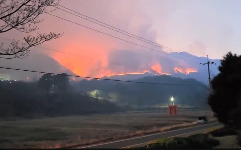 Incendios en Corea del Sur dejan 4 muertos, entre ellos dos bomberos