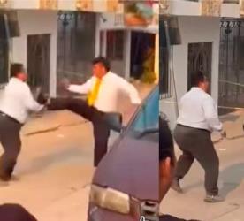 Trabajadores de funerarias se van a golpes por dar el servicio a electrocutado en Atasta