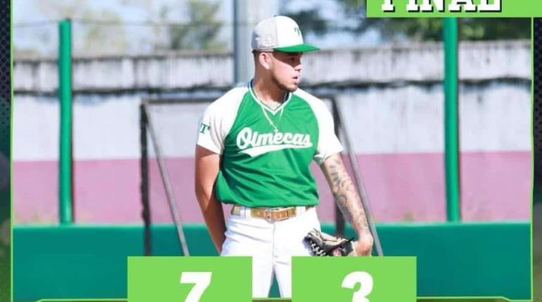 Olmecas caen ante Piratas de Campeche 7-3 en juego en Macuspana 