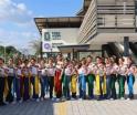 ¡Se suben! Las embajadoras realizan recorrido en el Tren Maya