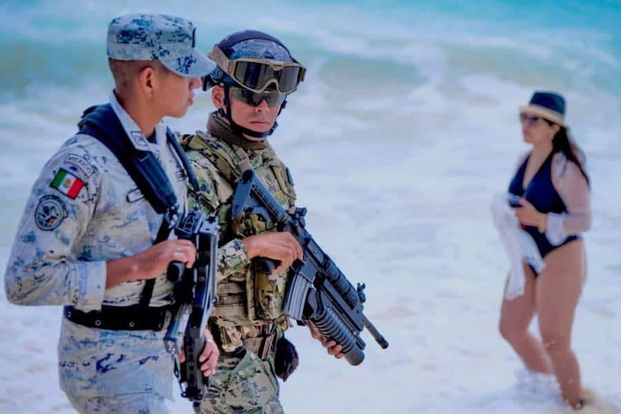 Refuerzan la frontera de Yucatán y Quintana Roo con más de mil 200 elementos de la GN Refuerzan la frontera de Yucatán y Quintana Roo con más de mil 200 elementos de la GN