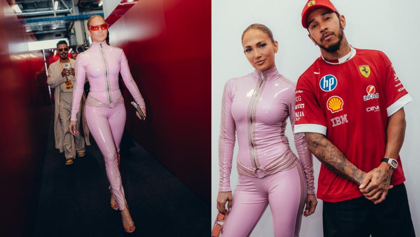Deslumbra JLO en el GP de Arabia Saudita Deslumbra JLO en el GP de Arabia Saudita