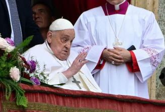 Papa Francisco da bendición Urbi et Orbi de Domingo de Resurrección