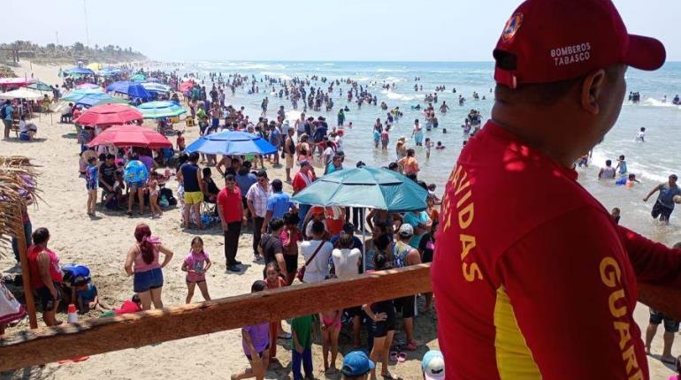 Se activa bandera roja en playas de Paraíso y Cárdenas, durante último día de Semana Santa