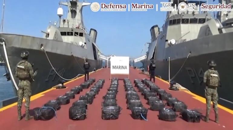 Decomisan 4.2 toneladas de presunta cocaína en costas de Guerrero