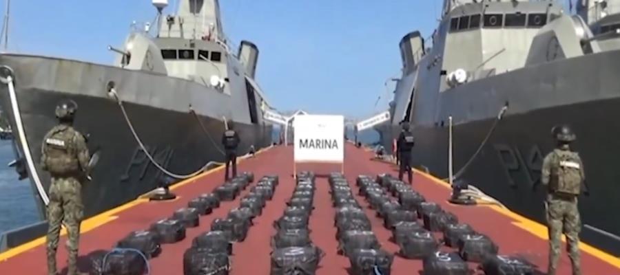 Decomisan 4.2 toneladas de presunta cocaína en costas de Guerrero Decomisan 4.2 toneladas de presunta cocaína en costas de Guerrero