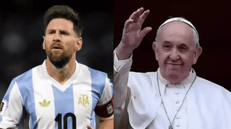 Club San Lorenzo y Messi despiden al Papa Francisco