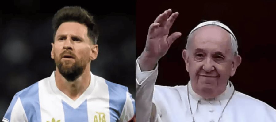 Club San Lorenzo y Messi despiden al Papa Francisco Club San Lorenzo y Messi despiden al Papa Francisco