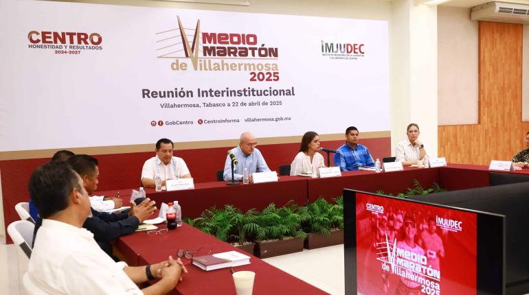 Reporta gobierno de Centro 84% de inscripciones para el Medio Maratón de Villahermosa