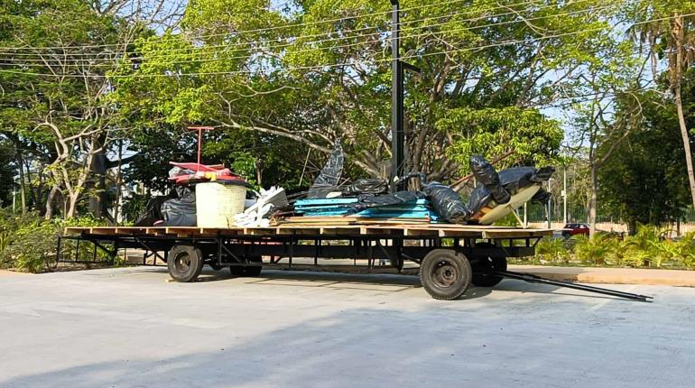 Plataforma de Emiliano Zapata, primera en llegar a zona CICOM para desfile