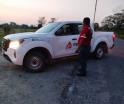 Se registra fuga de gas en Cunduacán, tras corte de ducto con una segueta