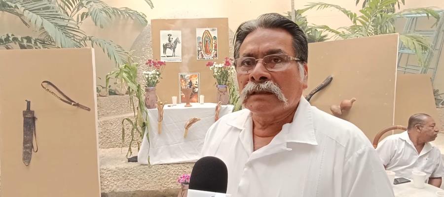 Realizan rezo en yokotan durante homenaje luctuoso de Zapata en Tabasco
