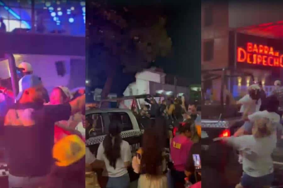 Bajarlos habría ocasionado enfrentamiento: SSPC sobre jóvenes bailando sobre patrulla en carros alegóricos Bajarlos habría ocasionado enfrentamiento: SSPC sobre jóvenes bailando sobre patrulla en carros alegóricos