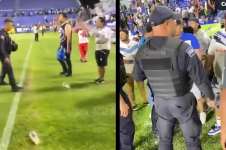 Aficionados son amenazados con pistola en mano en partido de Liga de Expansión MX Aficionados son amenazados con pistola en mano en partido de Liga de Expansión MX