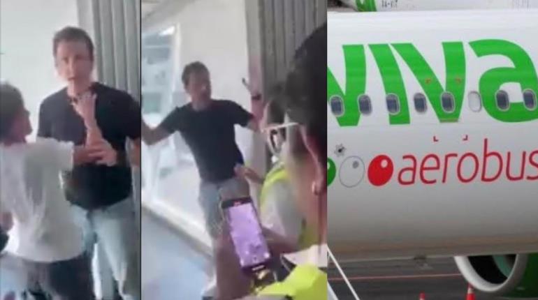 #LordAeropuerto; Sujeto se vuelve viral luego de romperle la nariz a empleado del AICM