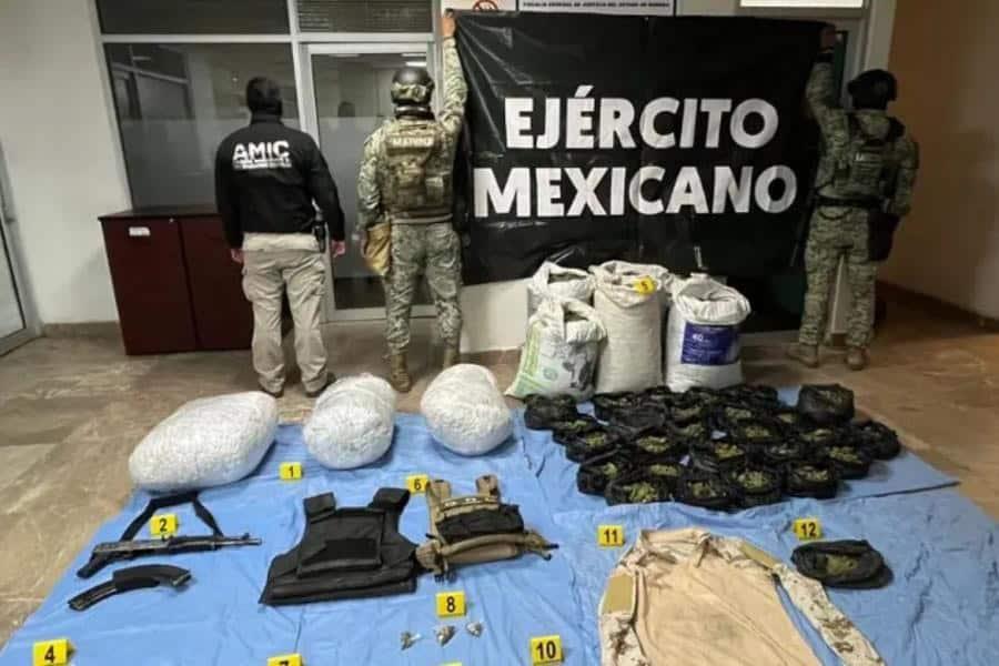 Detienen a 2 mil 847 personas y aseguran 30 toneladas de drogas en tres meses de Operación Frontera Norte Detienen a 2 mil 847 personas y aseguran 30 toneladas de drogas en tres meses de Operación Frontera Norte