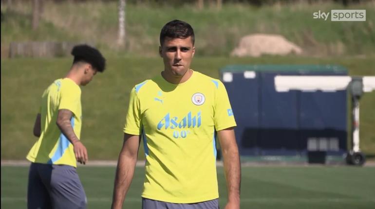 Rodri, está de vuelta en los entrenamientos del Manchester City para el Mundial de Clubes