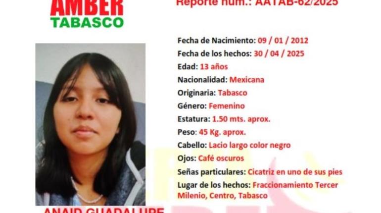 Buscan a jovencita de 13 años que desaparecida en Tercer Milenio