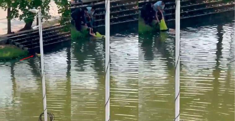 Mujer es salvada de ataque de cocodrilos en el Vaso Cencali Mujer es salvada de ataque de cocodrilos en el Vaso Cencali