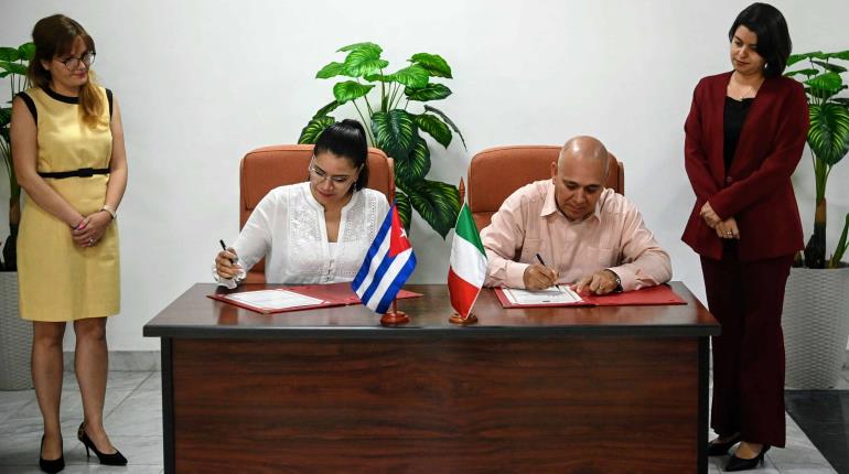 Morena y el Partido Comunista de Cuba firman acuerdo de cooperación