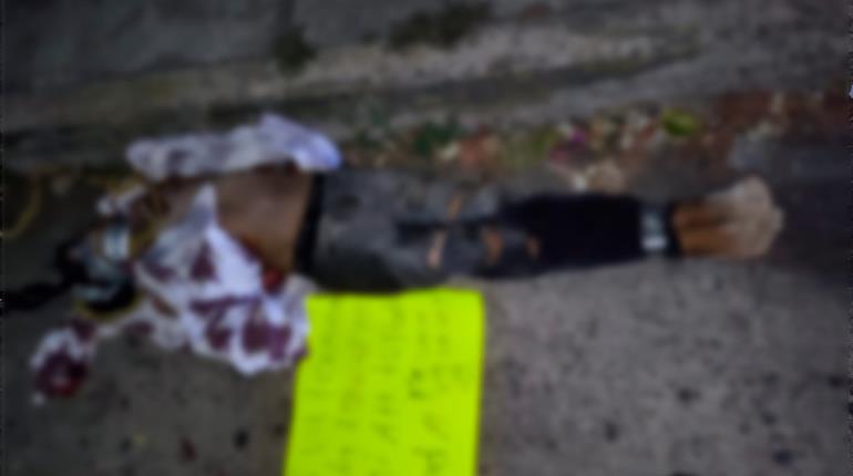 Dejan a ejecutado en la colonia Tamulté