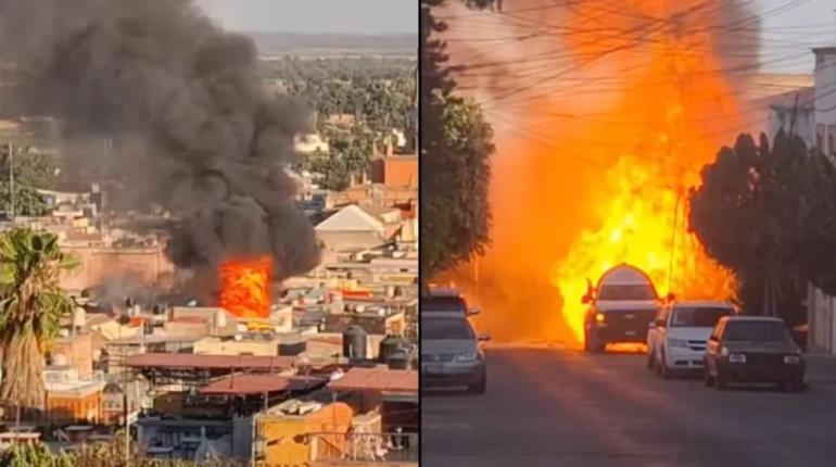 Explota pipa de gas LP en Jalisco; hombre termina con quemaduras graves