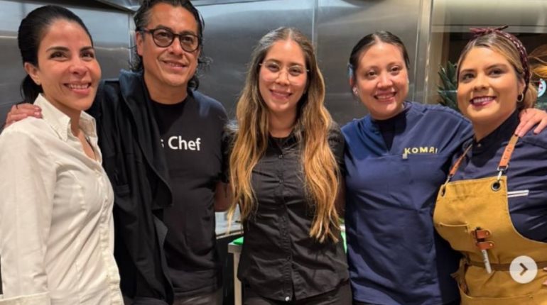 Participa Gaby Ruiz en primer aniversario del restaurante Paseo en Disneyland del chef Carlos Gaytán