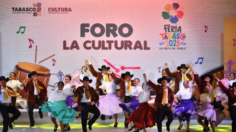 Se presentan los ballets folclóricos de Cunduacán y Zapata en el Foro ´La Cultural´