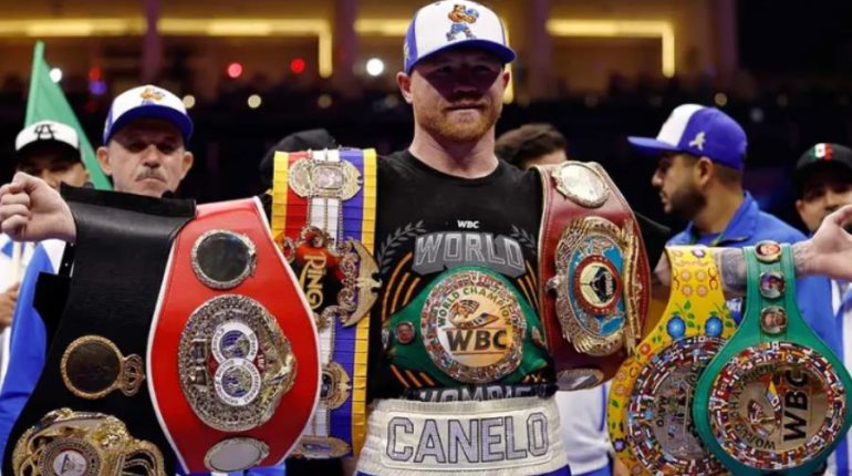 Cinturón 100% de oro entregado a "Canelo" está valuado en 1 mdd más de 20 mdp