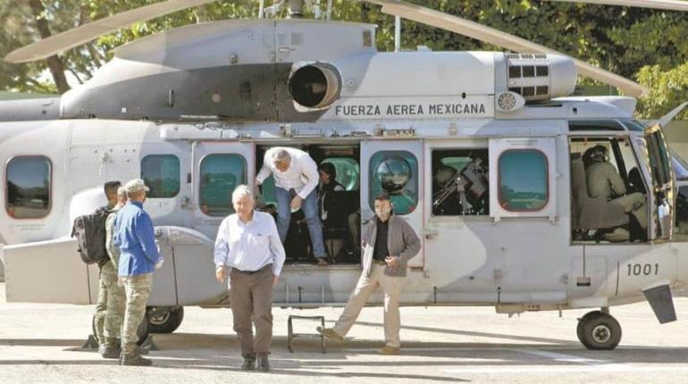 AMLO podría estar usando helicóptero de las Fuerzas Armadas para uso personal: Internautas