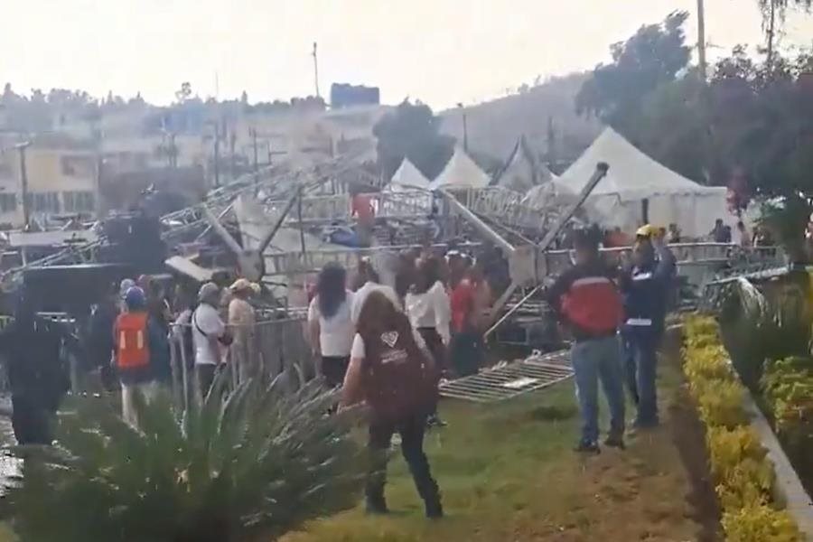 7 heridos deja caída de estructura para concierto en CDMX 7 heridos deja caída de estructura para concierto en CDMX