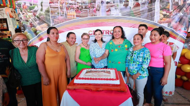 Celebra Ayuntamiento de Centro 45 aniversario del "mercado de Atasta"