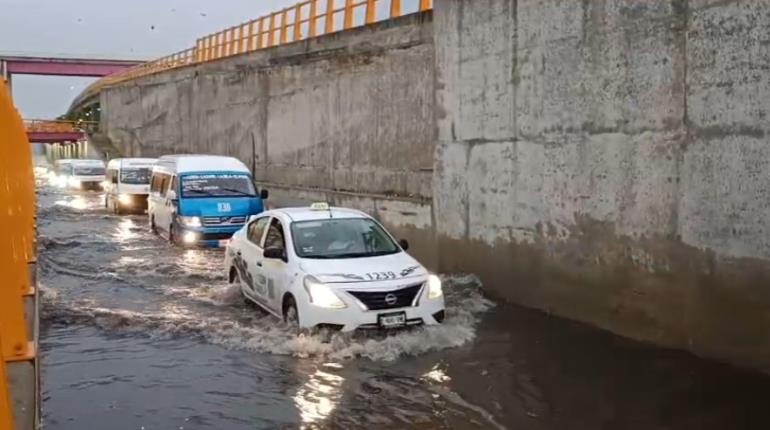Inundaciones y apagones tras intensa tormenta eléctrica en Villahermosa